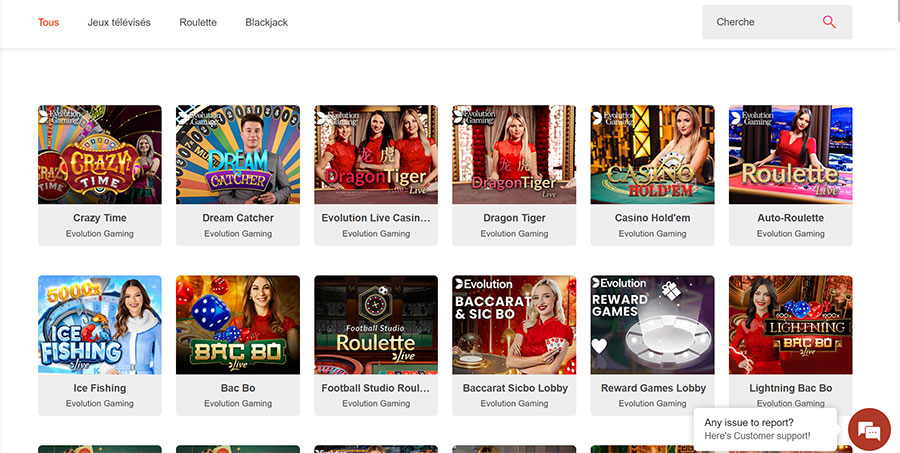 Impressario Casino live casino